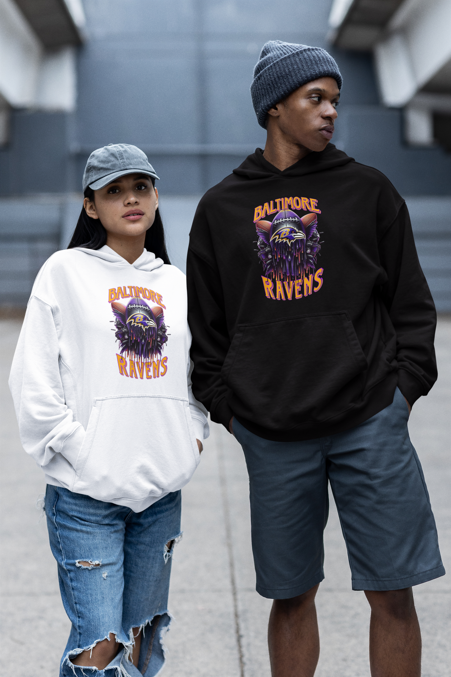 Ravens Drip  Hoodie