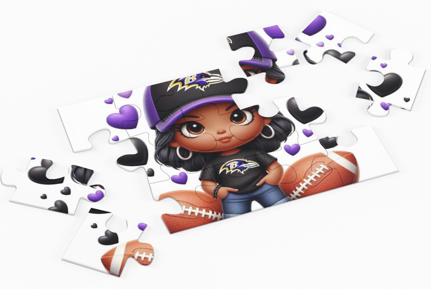 Little Miss Ravens Girl Puzzle