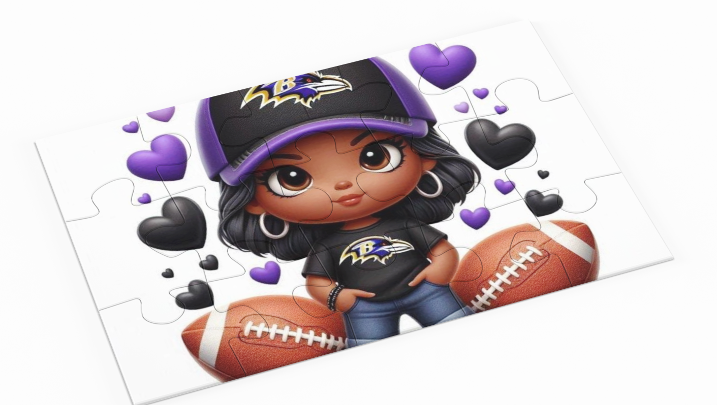 Little Miss Ravens Girl Puzzle