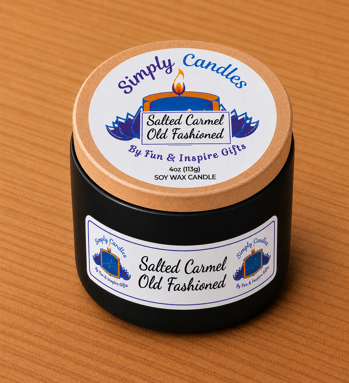 Salted Caramel Old Fashioned Scented Candle