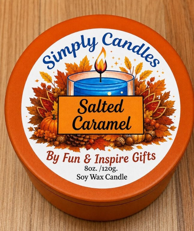 Salted Caramel Scented Candle