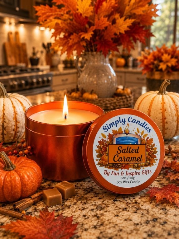 Salted Caramel Scented Candle