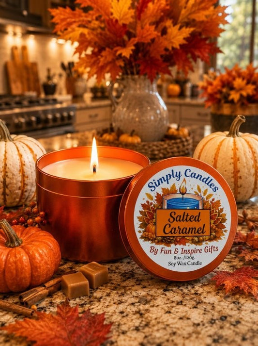 Salted Caramel Scented Candle