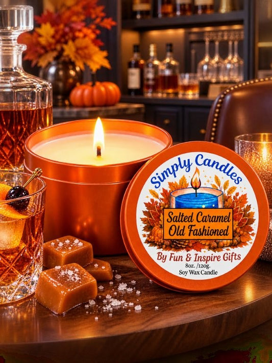 Salted Caramel Old Fashioned Scented Candle