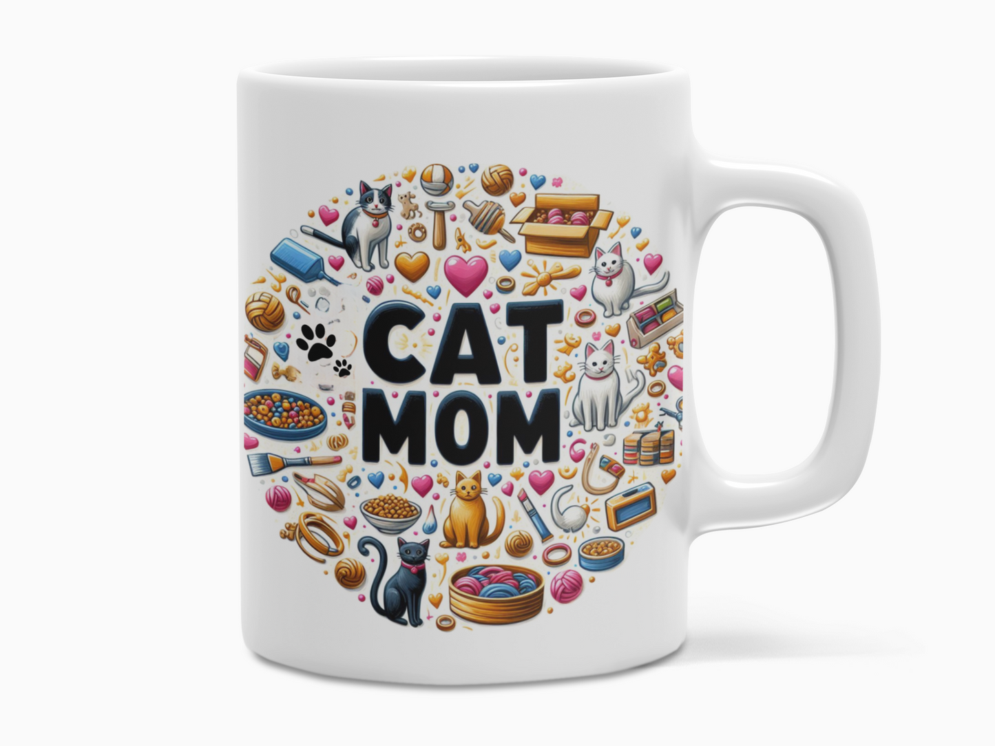 Cat Mom Coffee Mug