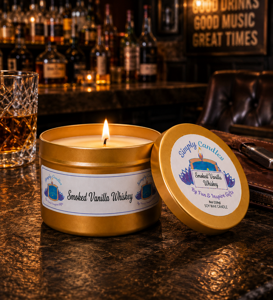 Smoked Vanilla Whiskey Scented Candle