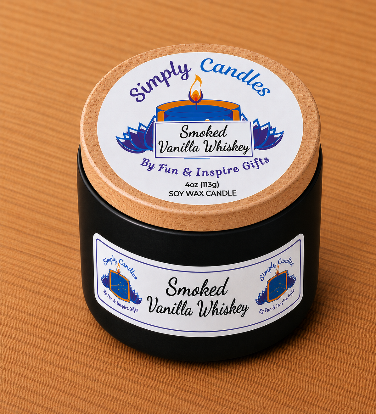 Smoked Vanilla Whiskey Scented Candle