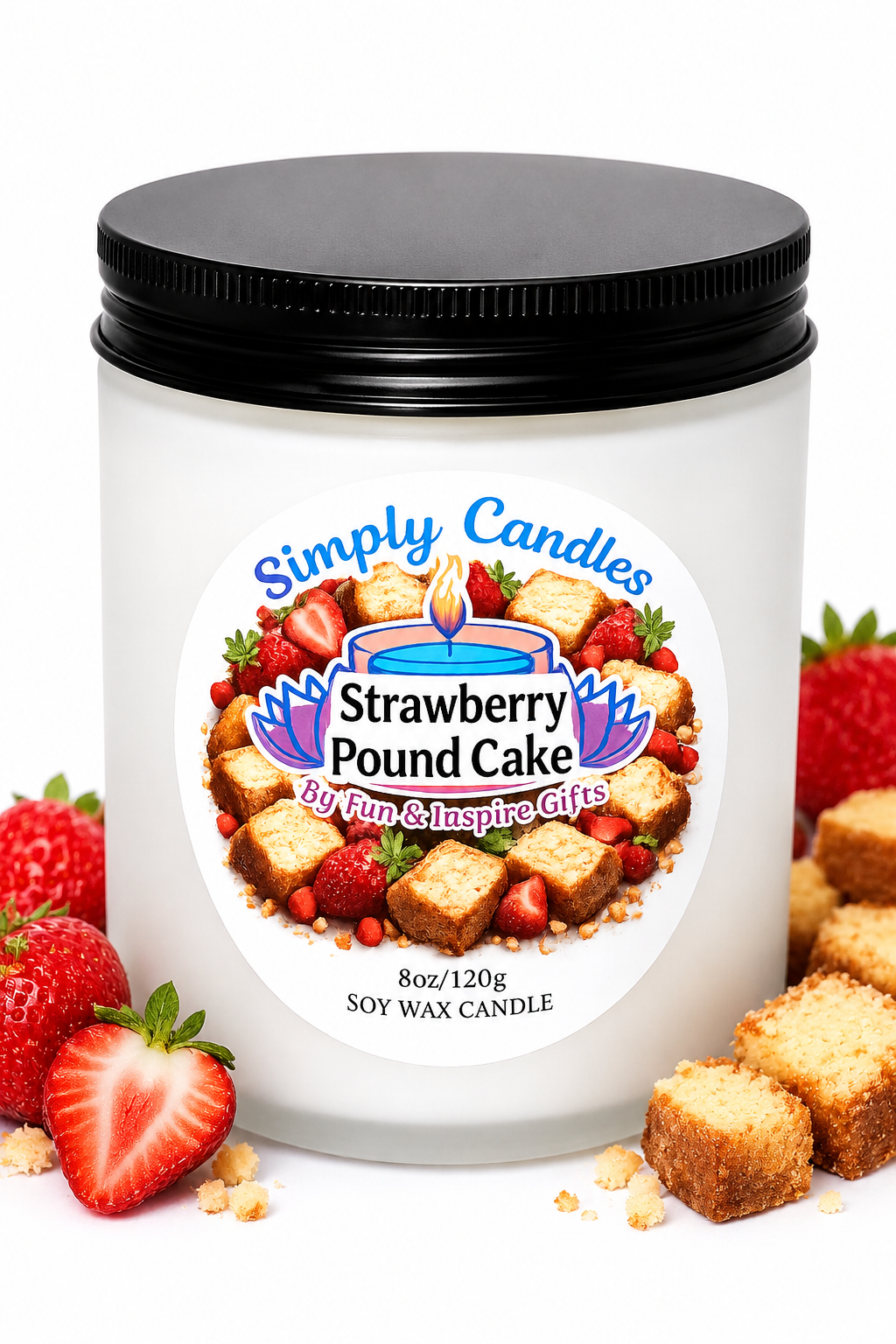 Strawberry Pound Cake Scented Candle