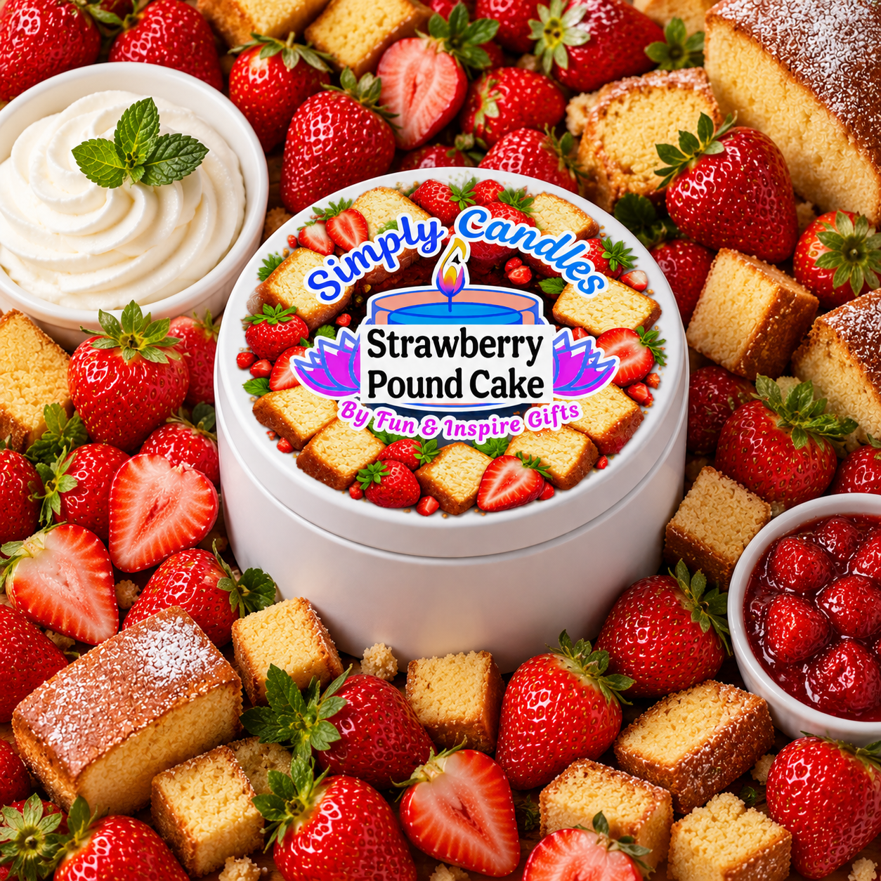 Strawberry Pound Cake Scented Candle