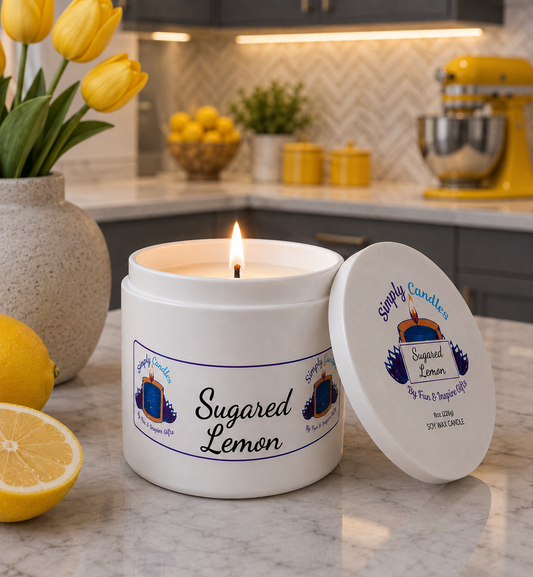 Sugared Lemon Scented Candle