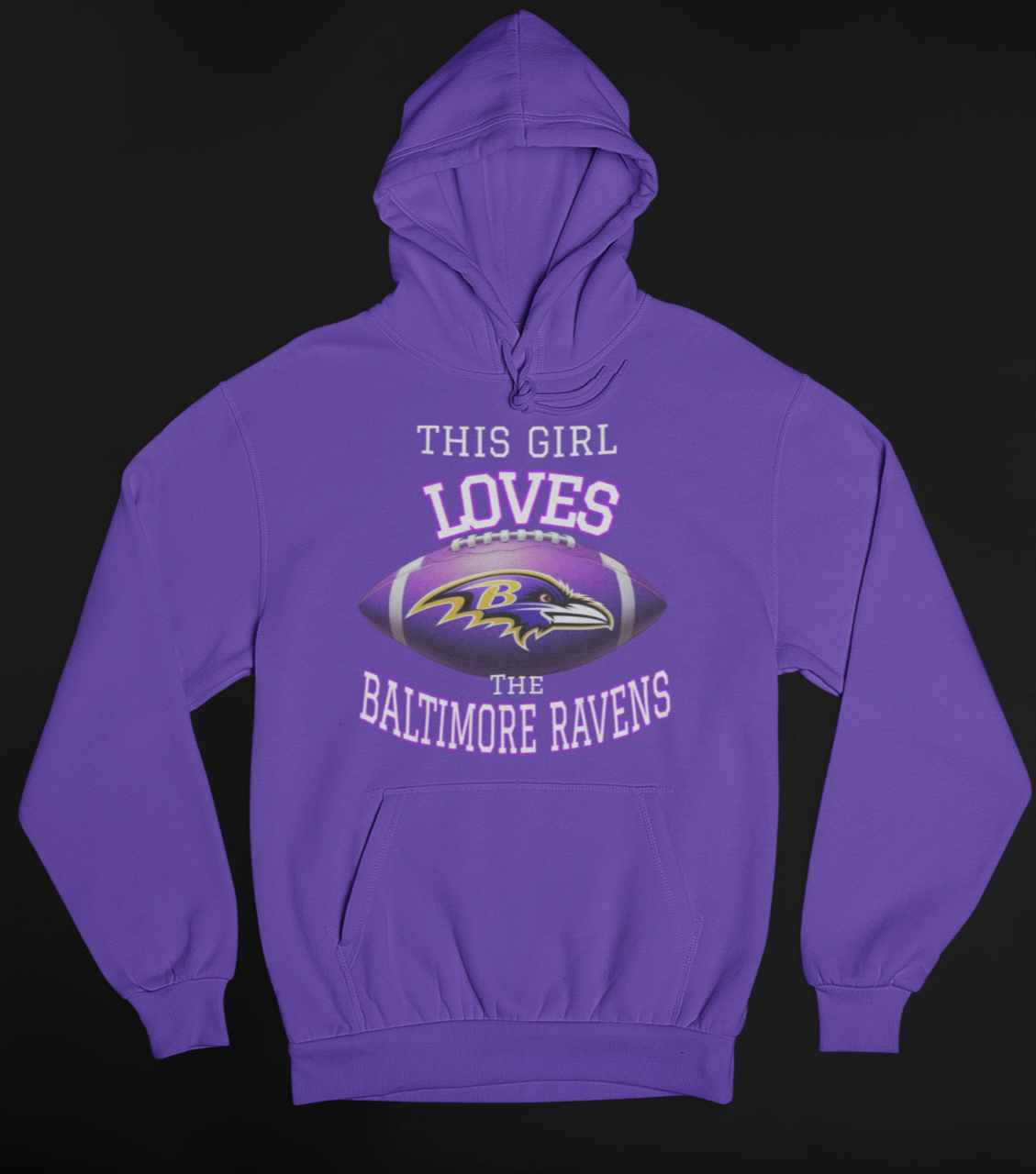 This Girl Loves Her Ravens Hoodie