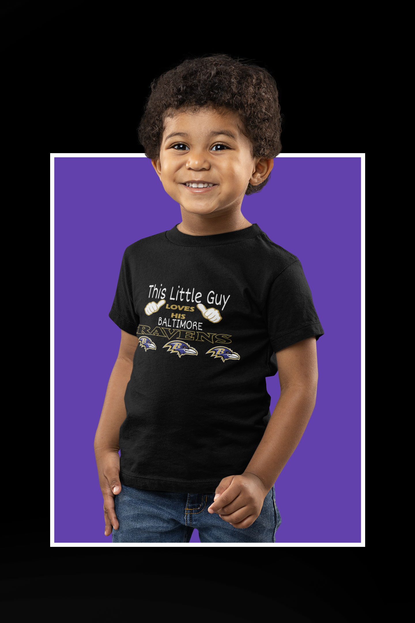 This Little Guy Loves His Ravens Tee