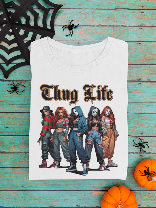 Thug Life Ladies of Horror Ladies Tee