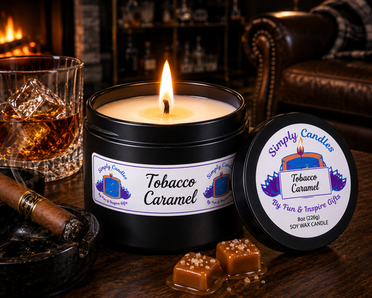 Tobacco Caramel Scented Candle