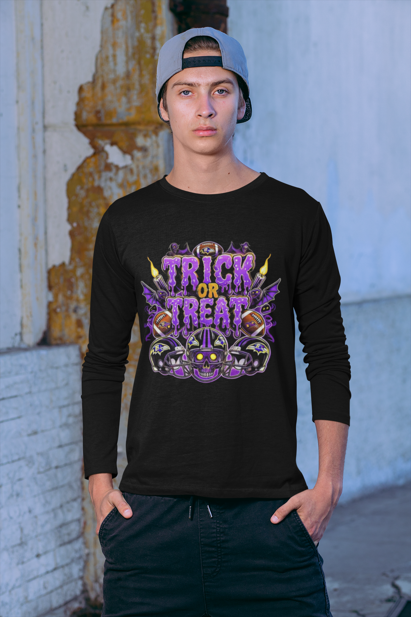 Trick or Treat Unisex Ravens Tee