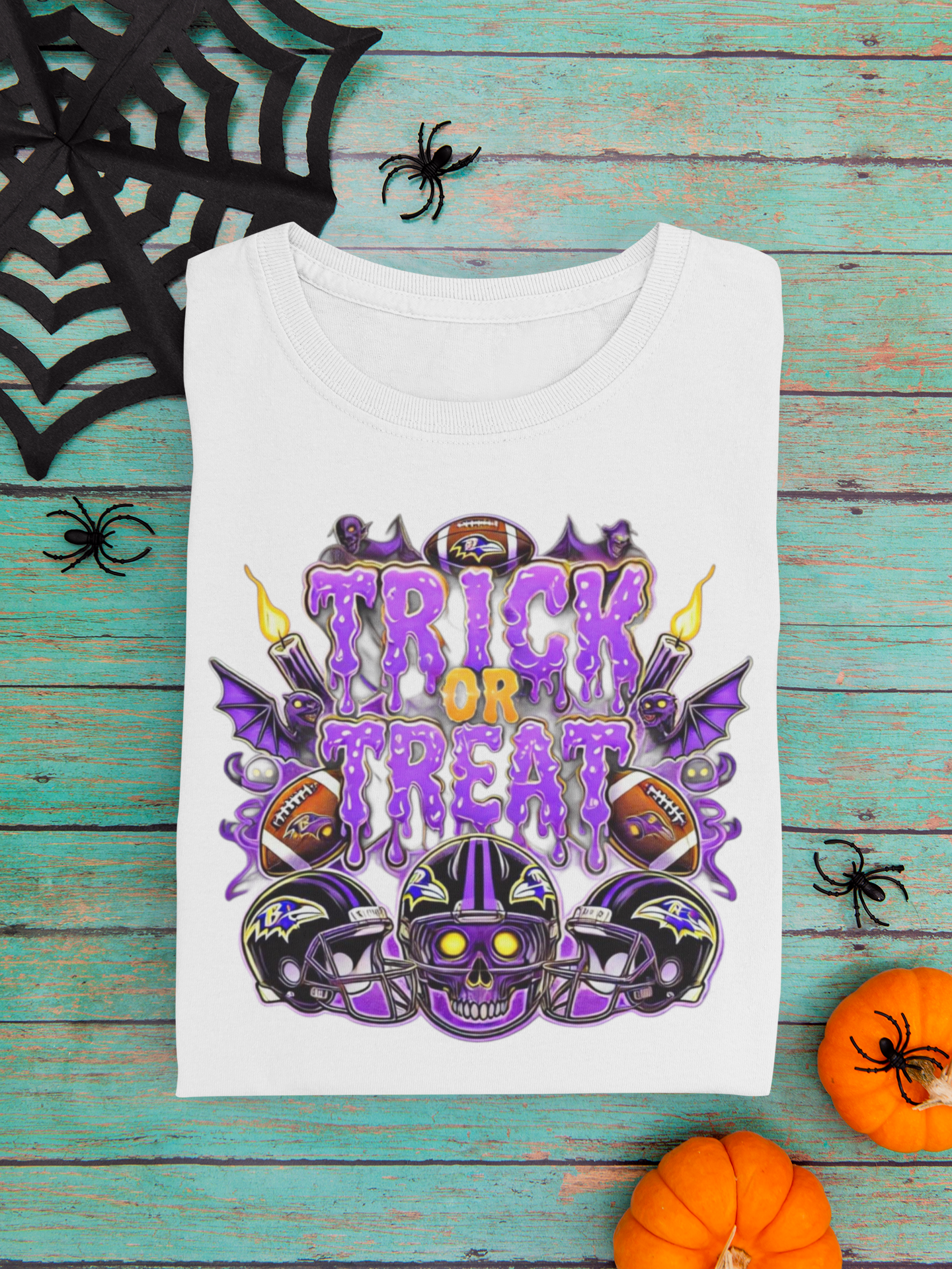 Trick or Treat Unisex Ravens Tee