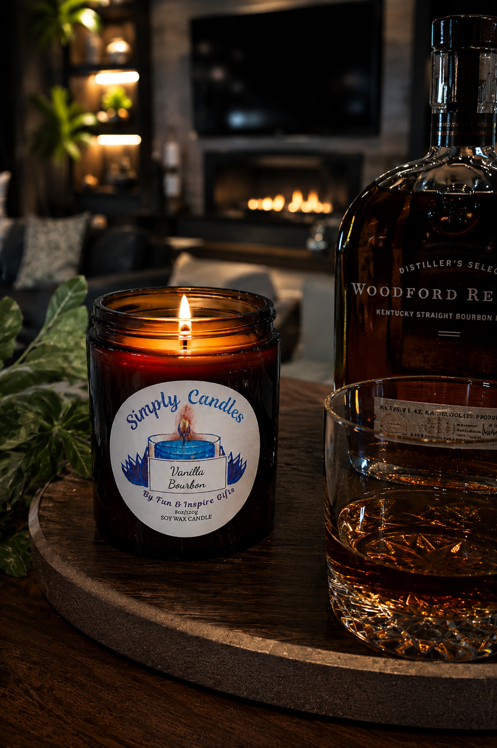 Vanilla Bourbon Scented Candle