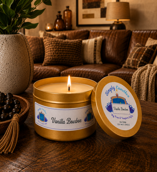 Vanilla Bourbon Scented Candle