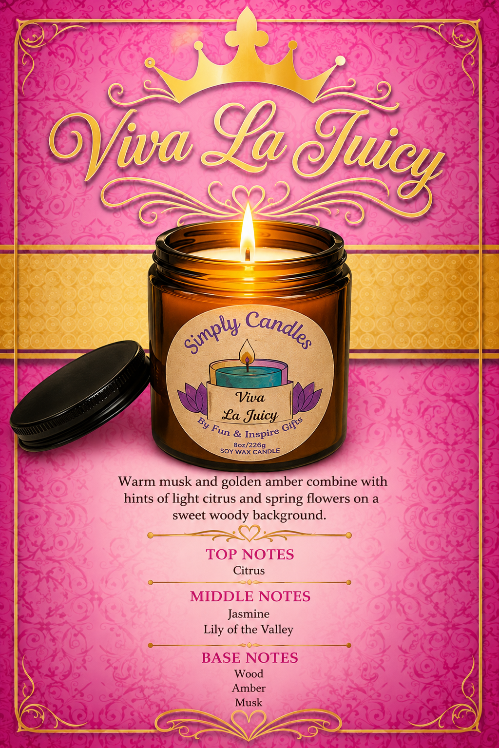 Viva La Juicy Scented Candle