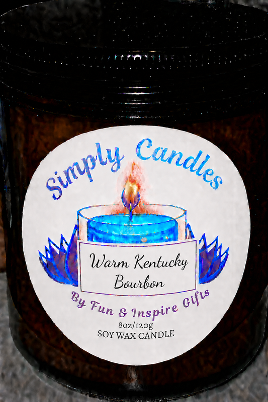 Warm Kentucky Bourbon Scented Candle