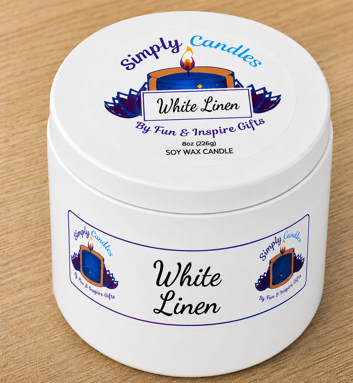 White Linen Scented Candle
