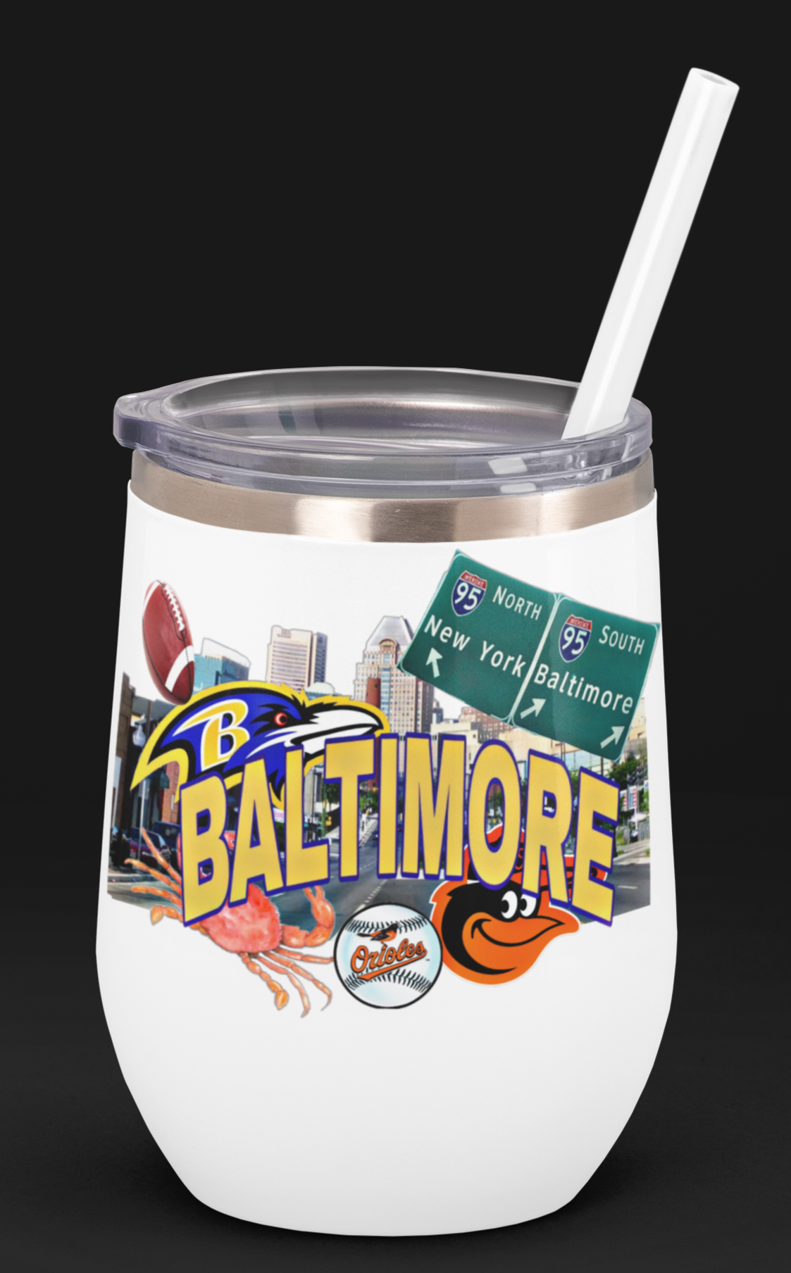 BALTIMORE Wine Tumbler