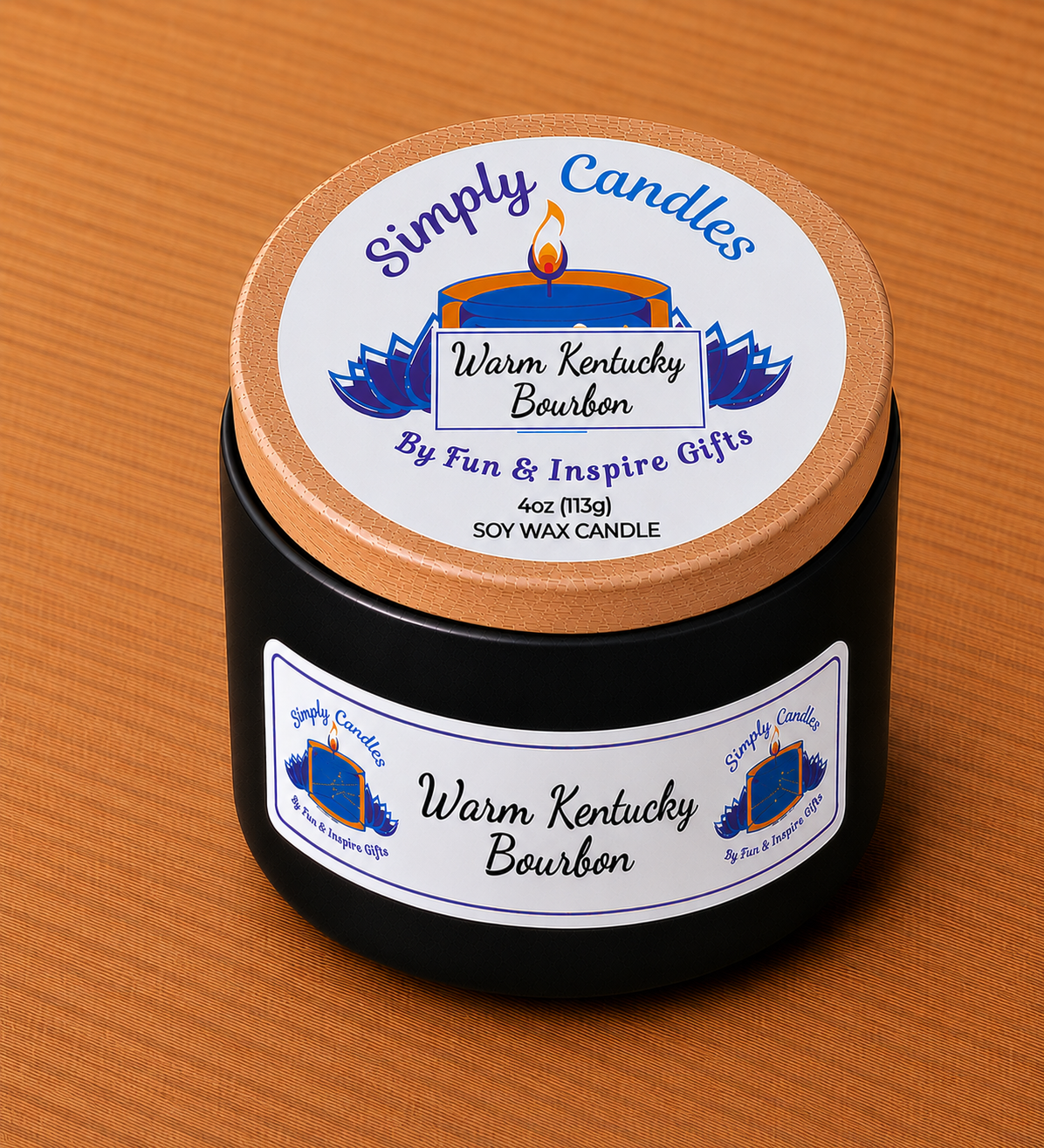 Warm Kentucky Bourbon Scented Candle